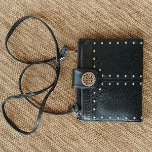 Leather crossbody purse